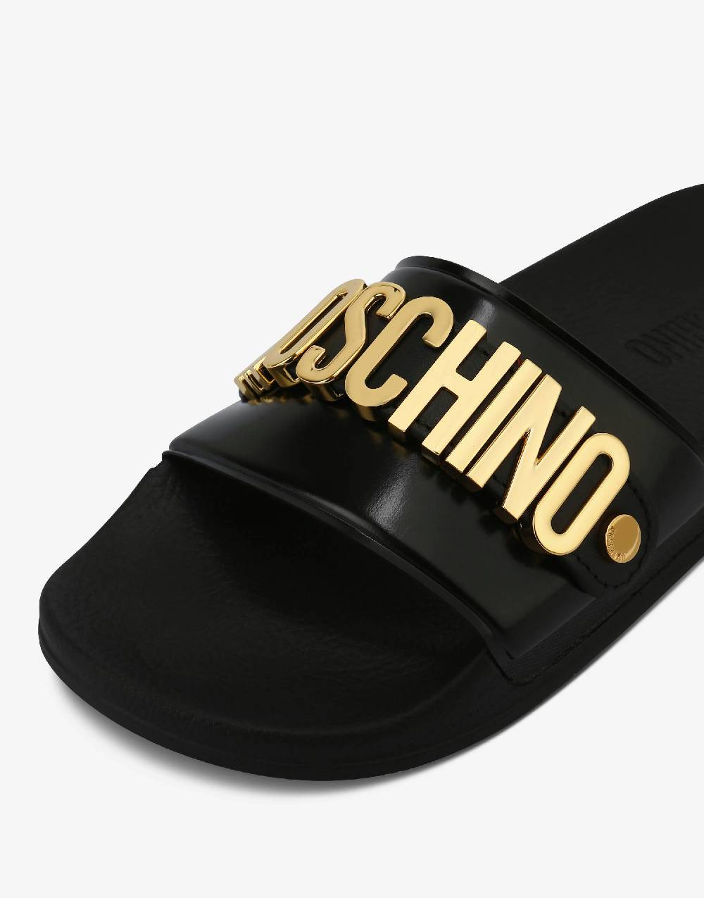Love Moschino Slide Sandal In PVC Con Logo Lettering