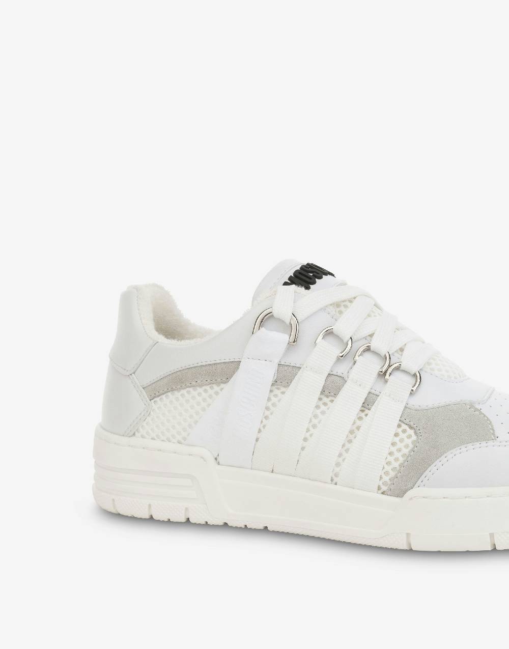 Love Moschino Sneakers Streetball In Rete E Vitello