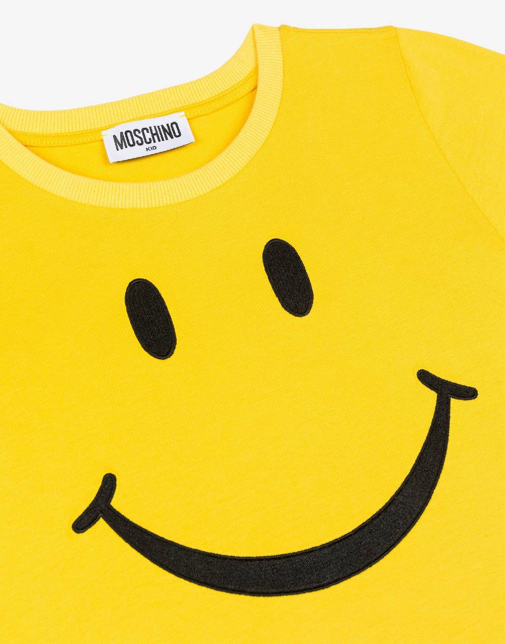 Love Moschino T-shirt In Jersey Smiley® Embroidery