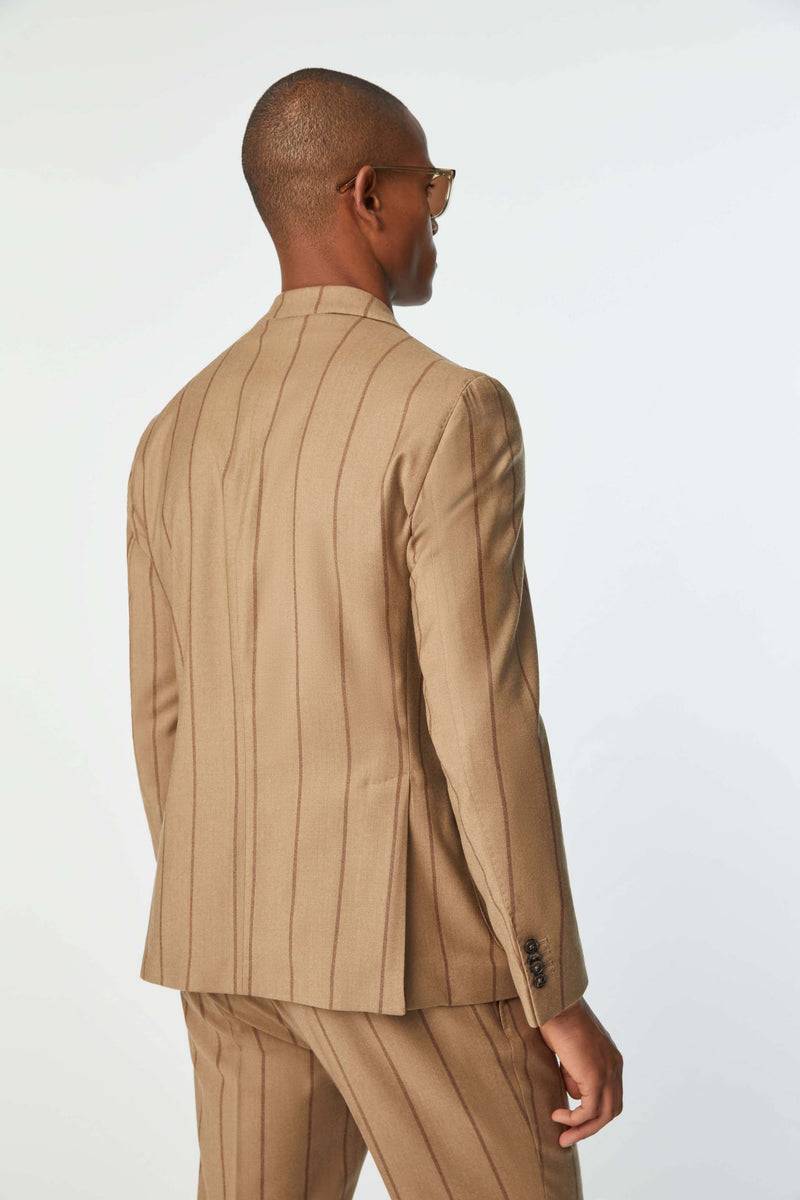 Lubiam Abito TOM Non Trattato Gessato Beige Abito TOM Non Trattato Gessato Beige