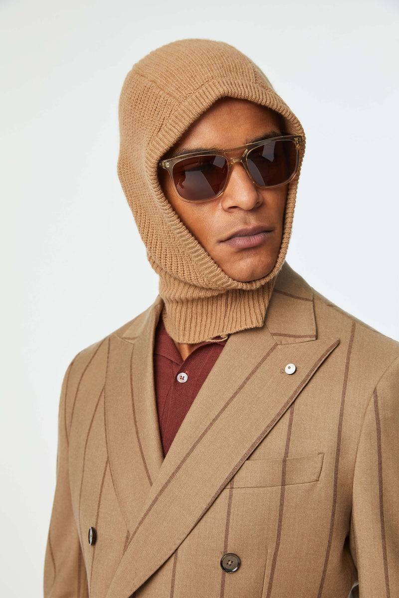 Lubiam Balaclava a coste nocciola Balaclava a coste nocciola