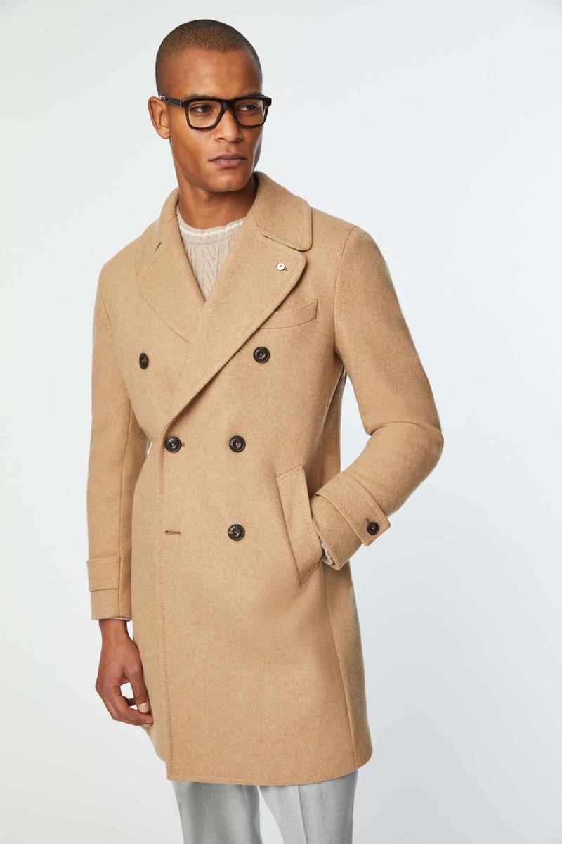 Lubiam Cappotto Chesterfield in jersey beige Cappotto Chesterfield in jersey beige