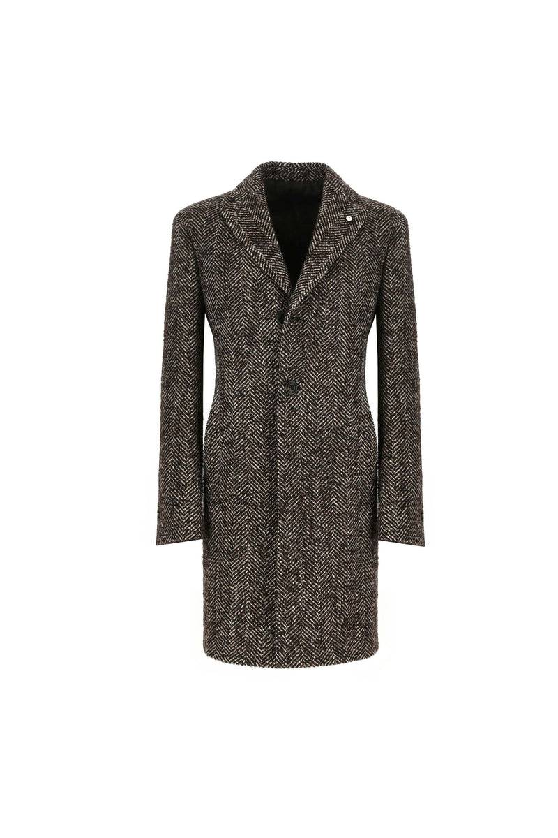 Lubiam Cappotto Monopetto Marrone Cappotto Monopetto Marrone