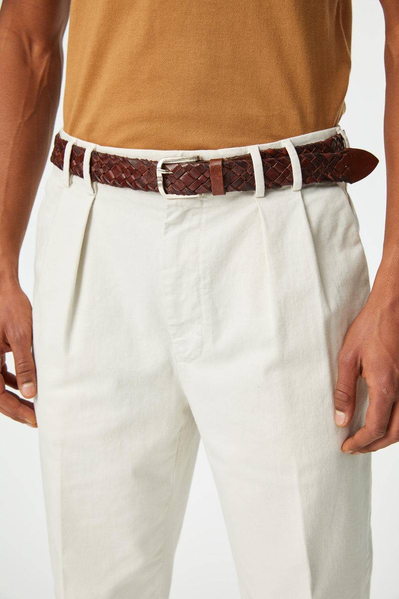 Lubiam Cintura In Cuoio Intrecciata Bufalo Cintura In Cuoio Intrecciata Bufalo