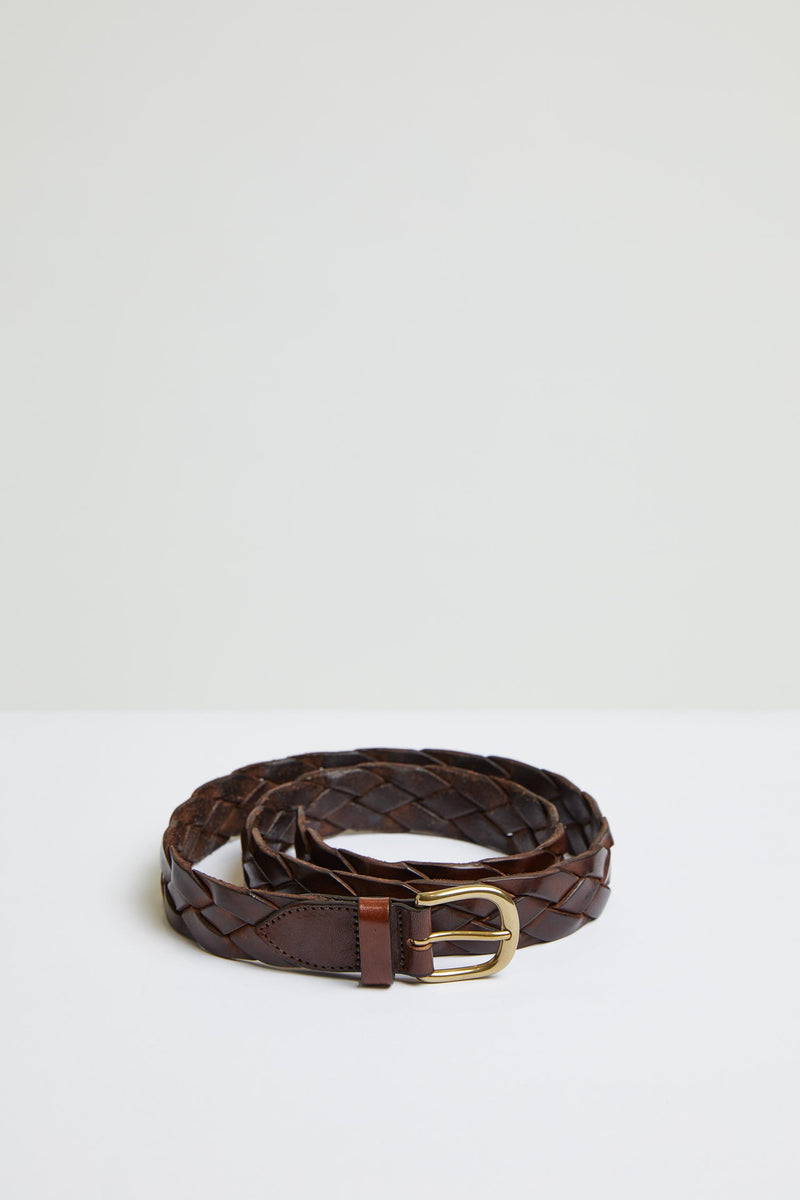 Lubiam Cintura in cuoio intrecciata bufalo Cintura in cuoio intrecciata bufalo