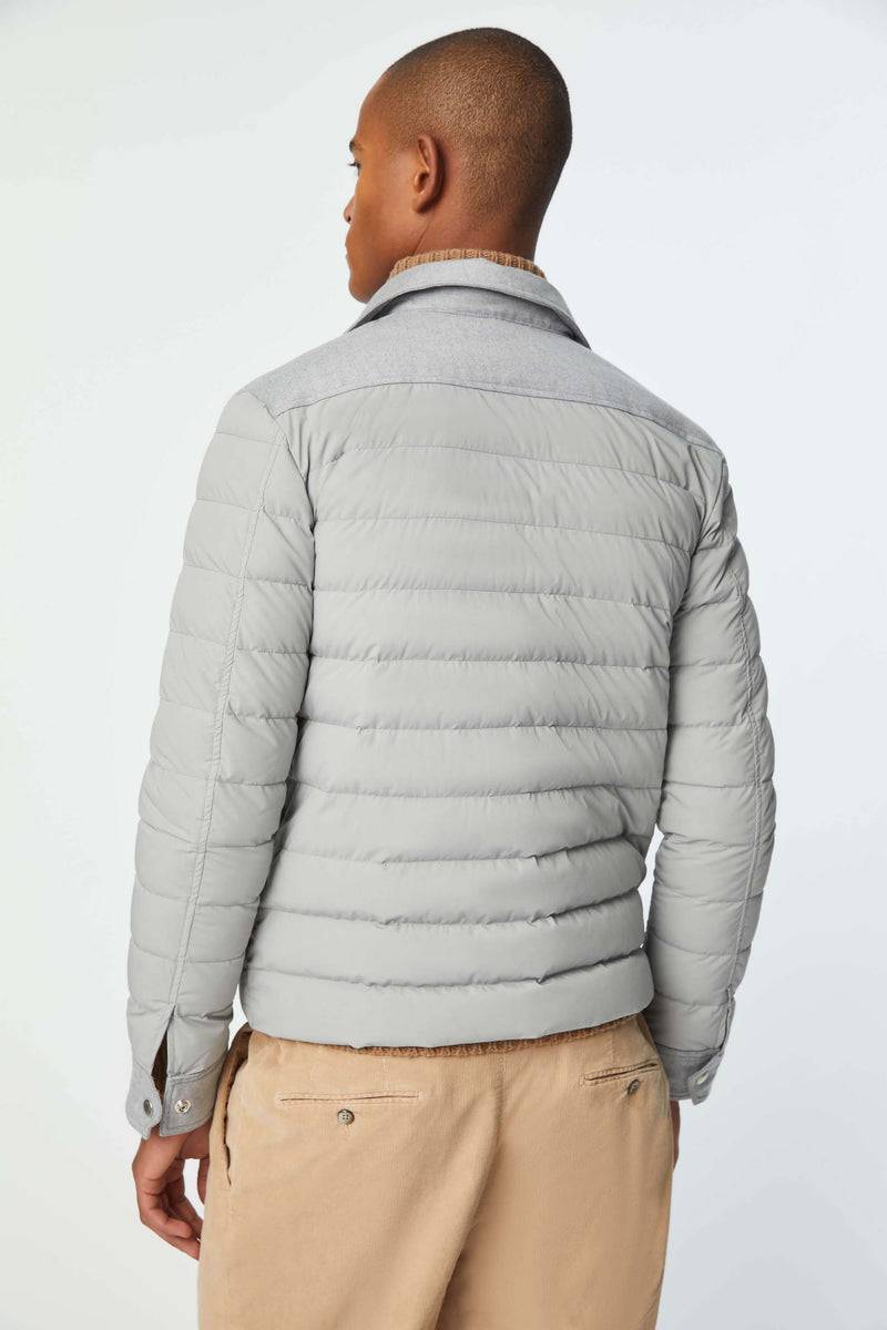 Lubiam Giacca Camicia Imbottita Grigio Ghiaccio Giacca Camicia Imbottita Grigio Ghiaccio