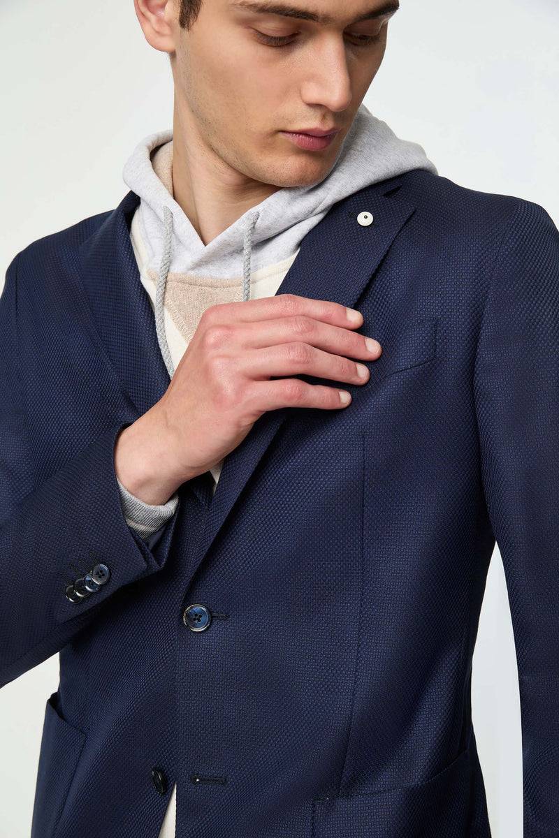 Lubiam Giacca JACK Blu In Lana Vergine Giacca JACK Blu In Lana Vergine