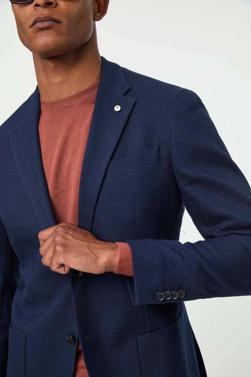 Lubiam Giacca JACK Blu Notte Lavorata Giacca JACK Blu Notte Lavorata