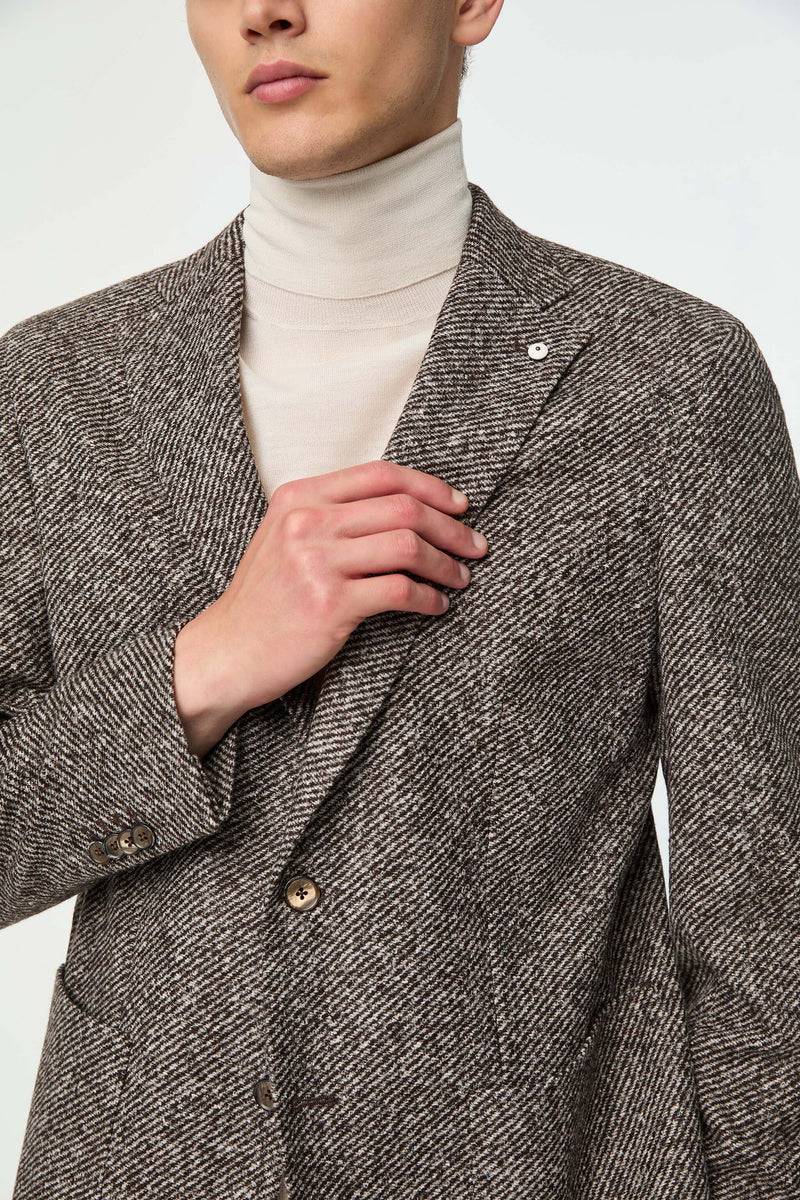 Lubiam Giacca JACK In Jersey Marrone Giacca JACK In Jersey Marrone