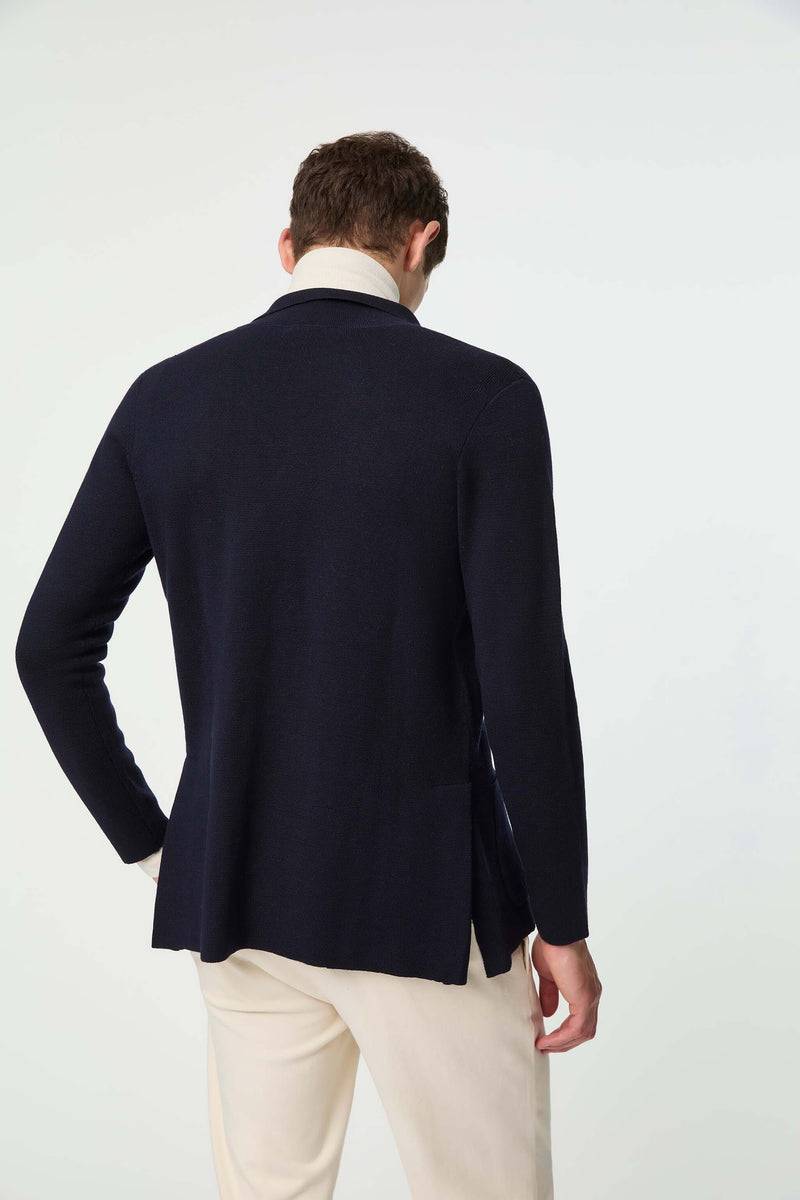 Lubiam Giacca JACK In Maglia Calata Blu Giacca JACK In Maglia Calata Blu