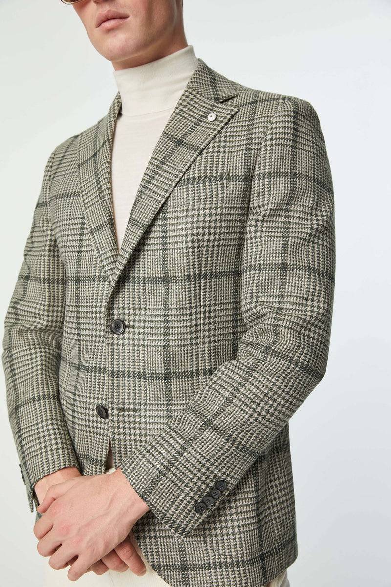 Lubiam Giacca JACK Non Trattata Verde Chiaro Giacca JACK Non Trattata Verde Chiaro