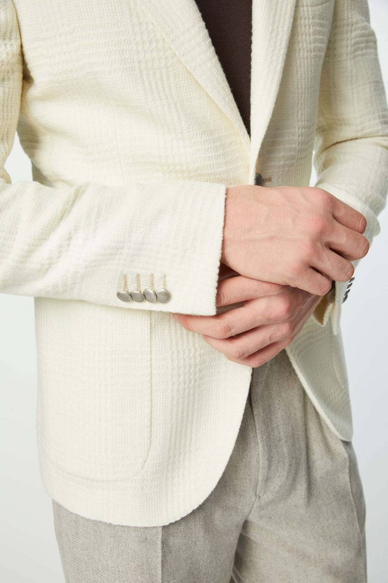 Lubiam Giacca JACK Slim Non Trattata Bianca Giacca JACK Slim Non Trattata Bianca