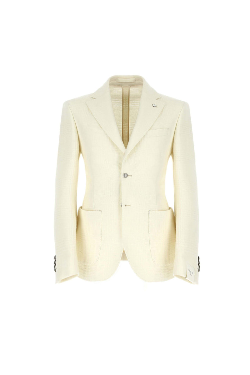 Lubiam Giacca JACK Slim Non Trattata Bianca Giacca JACK Slim Non Trattata Bianca