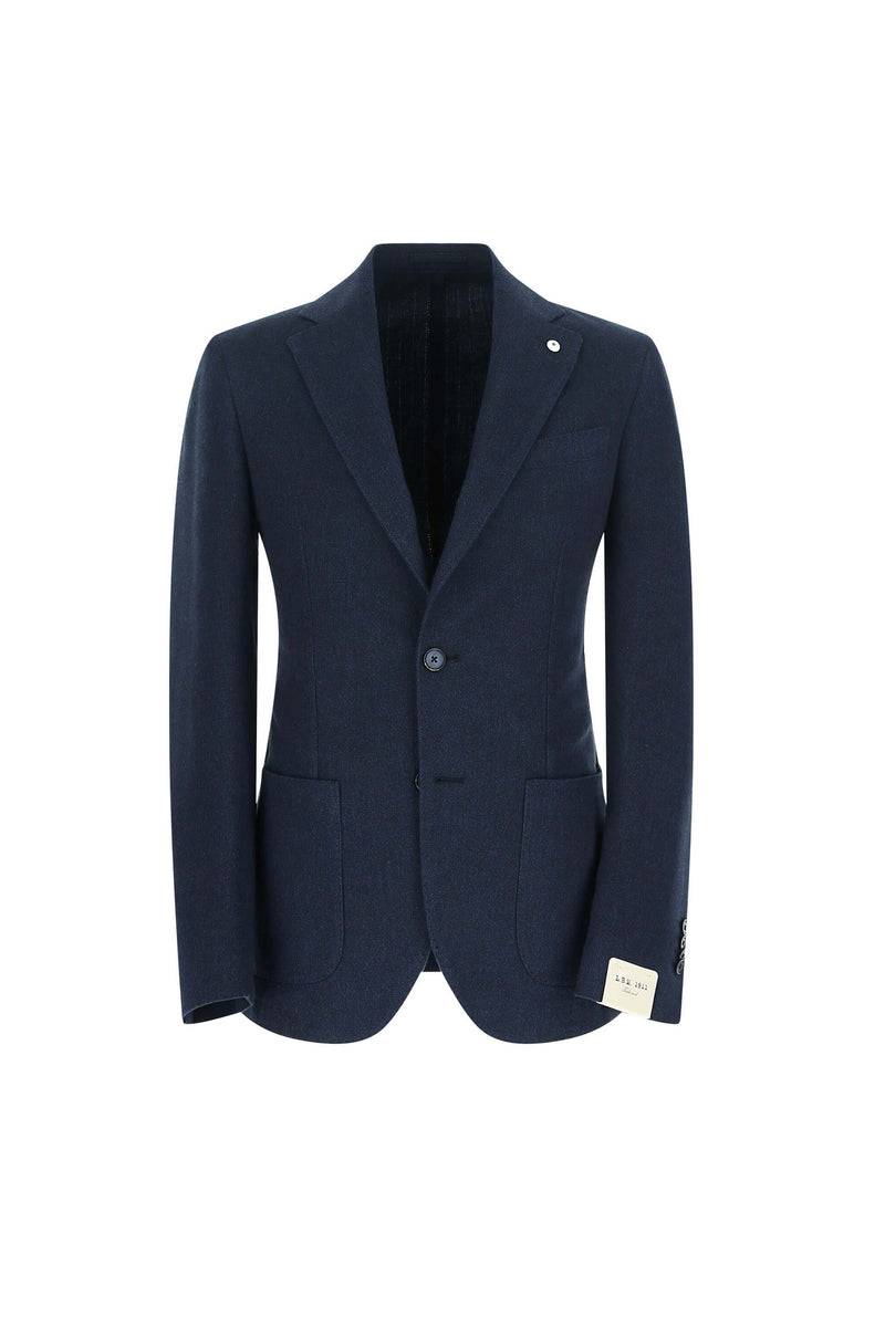 Lubiam Giacca Jack Slim Washed Blu Denim Giacca Jack Slim Washed Blu Denim