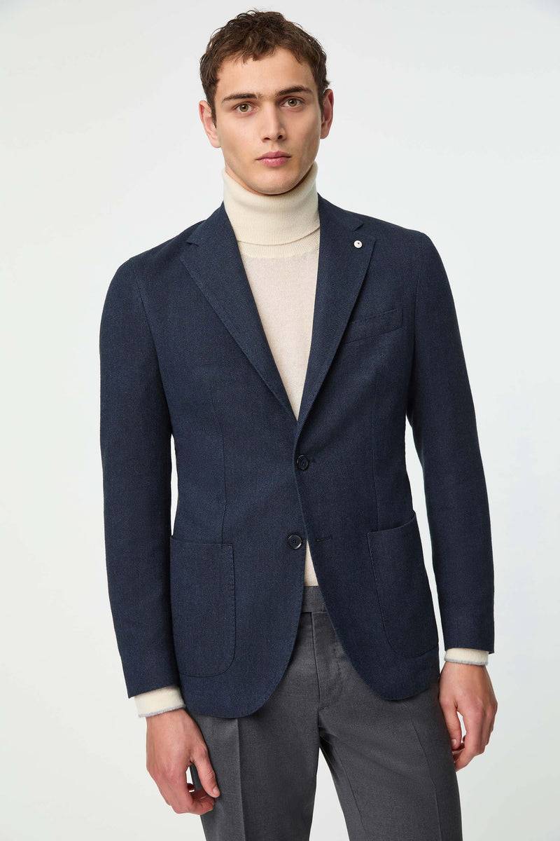 Lubiam Giacca Jack slim washed blu denim Giacca Jack slim washed blu denim