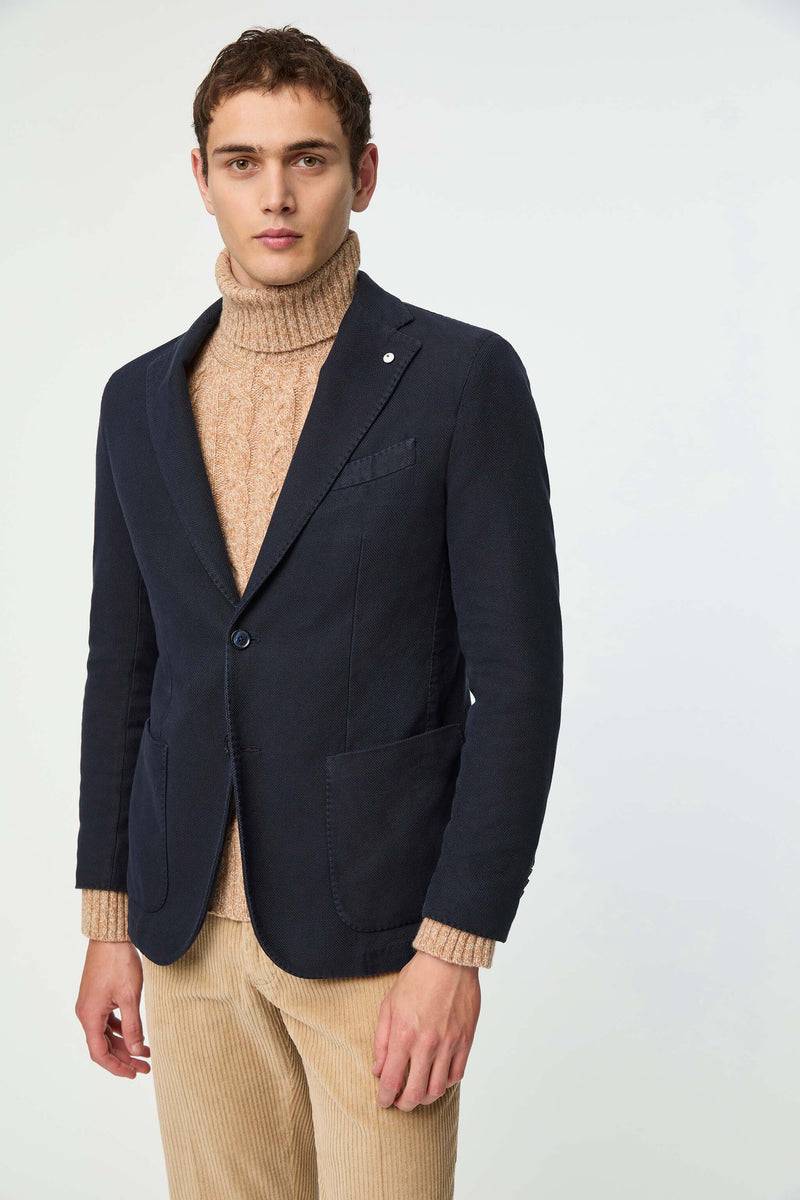 Lubiam Giacca JACK tinto capo blu scuro Giacca JACK tinto capo blu scuro