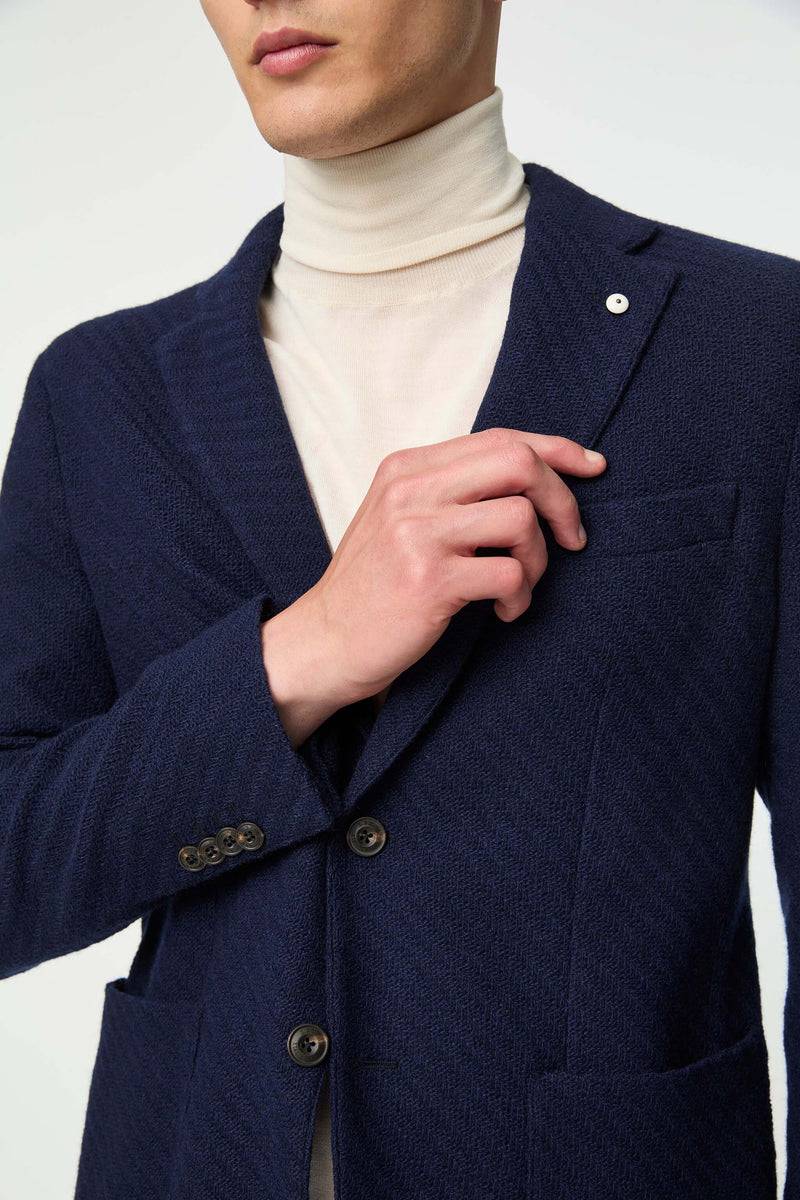 Lubiam Giacca PUNTO Blu Notte Giacca PUNTO Blu Notte