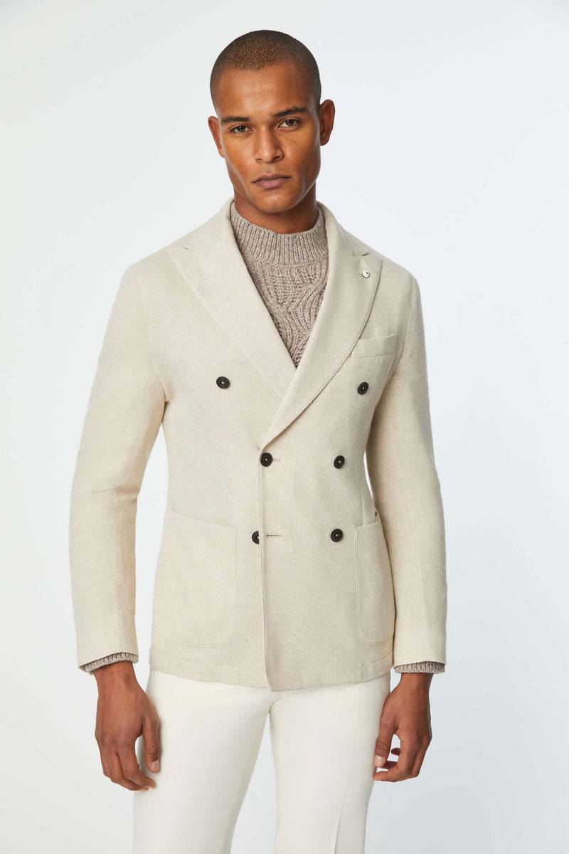 Lubiam Giacca PUNTO doppiopetto avorio Giacca PUNTO doppiopetto avorio