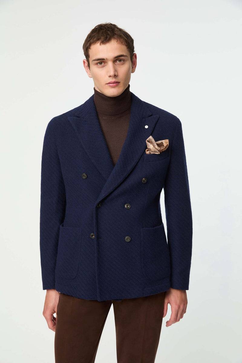 Lubiam Giacca PUNTO doppiopetto blu Giacca PUNTO doppiopetto blu