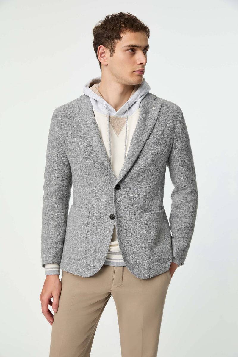 Lubiam Giacca PUNTO Monopetto Grigio Chiaro Giacca PUNTO Monopetto Grigio Chiaro