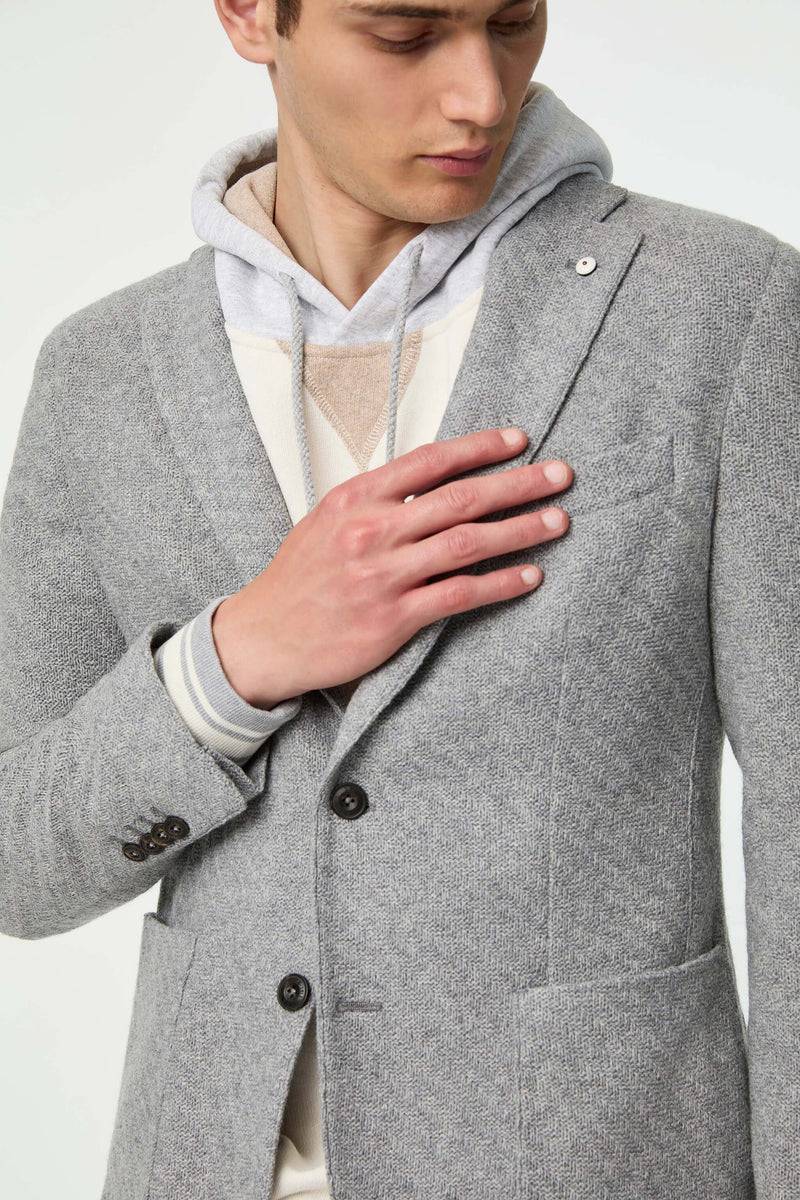 Lubiam Giacca PUNTO Monopetto Grigio Chiaro Giacca PUNTO Monopetto Grigio Chiaro