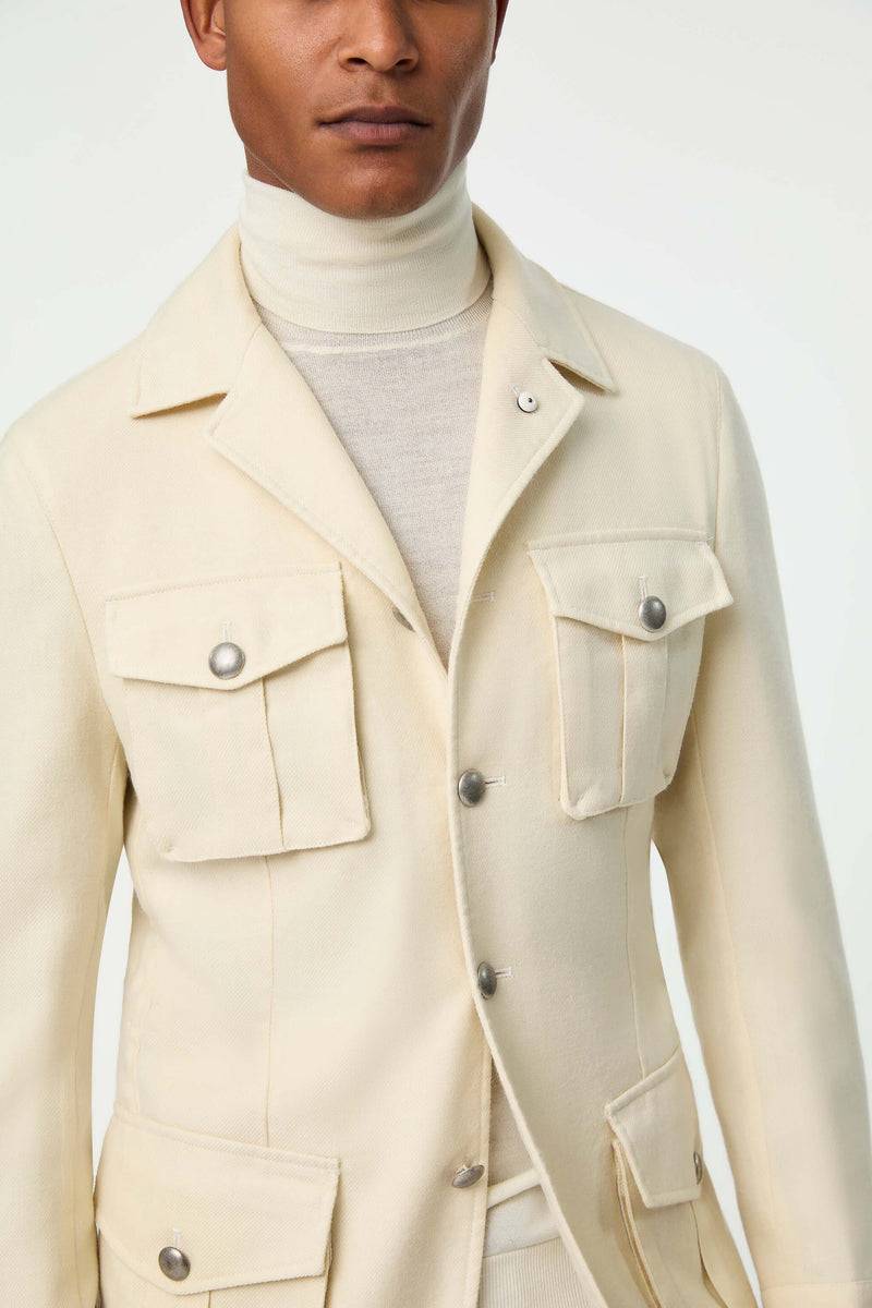 Lubiam Giacca SAHARA Tinto Capo Bianco Avorio Giacca SAHARA Tinto Capo Bianco Avorio