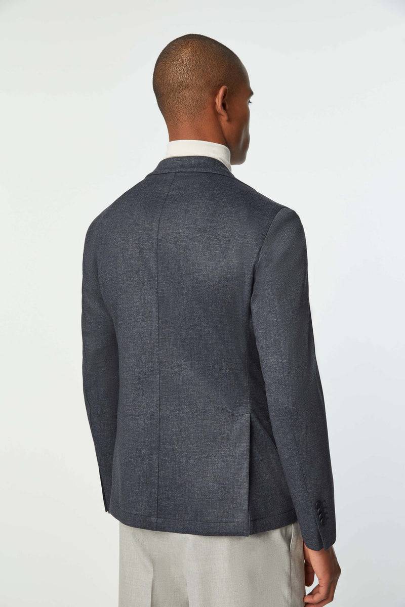 Lubiam Giacca Sam In Jersey Tecnico Blu Giacca Sam In Jersey Tecnico Blu