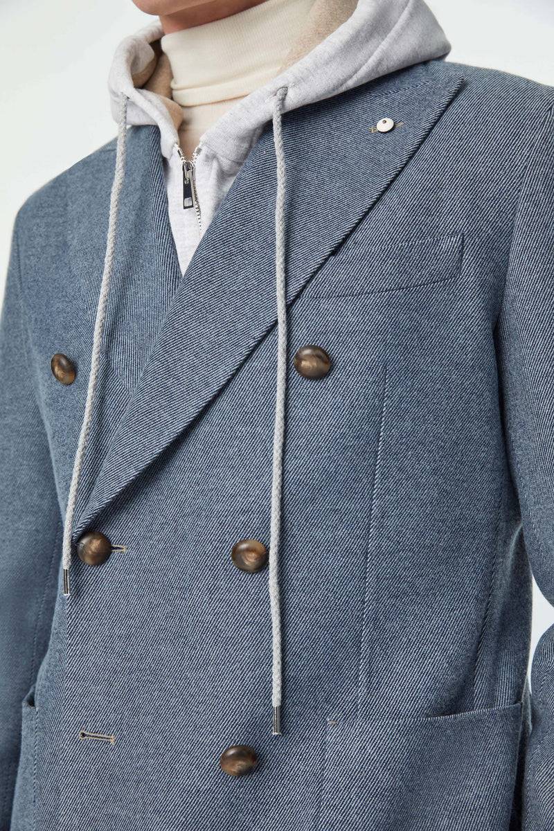 Lubiam Giacca TOM Blu Denim Sartorial Indigo Giacca TOM Blu Denim Sartorial Indigo