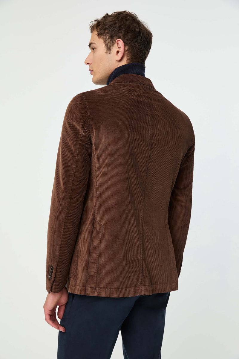 Lubiam Giacca TOM Doppiopetto Tinto Capo Marrone Giacca TOM Doppiopetto Tinto Capo Marrone