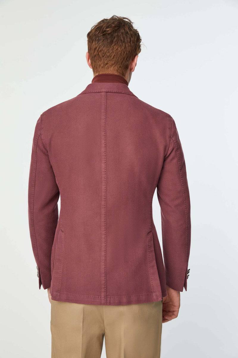 Lubiam Giacca TOM Doppiopetto Tinto Capo Vinaccia Giacca TOM Doppiopetto Tinto Capo Vinaccia