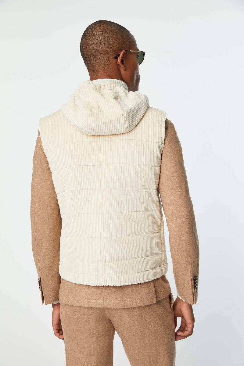 Lubiam Gilet Imbottito Bianco Avorio Gilet Imbottito Bianco Avorio