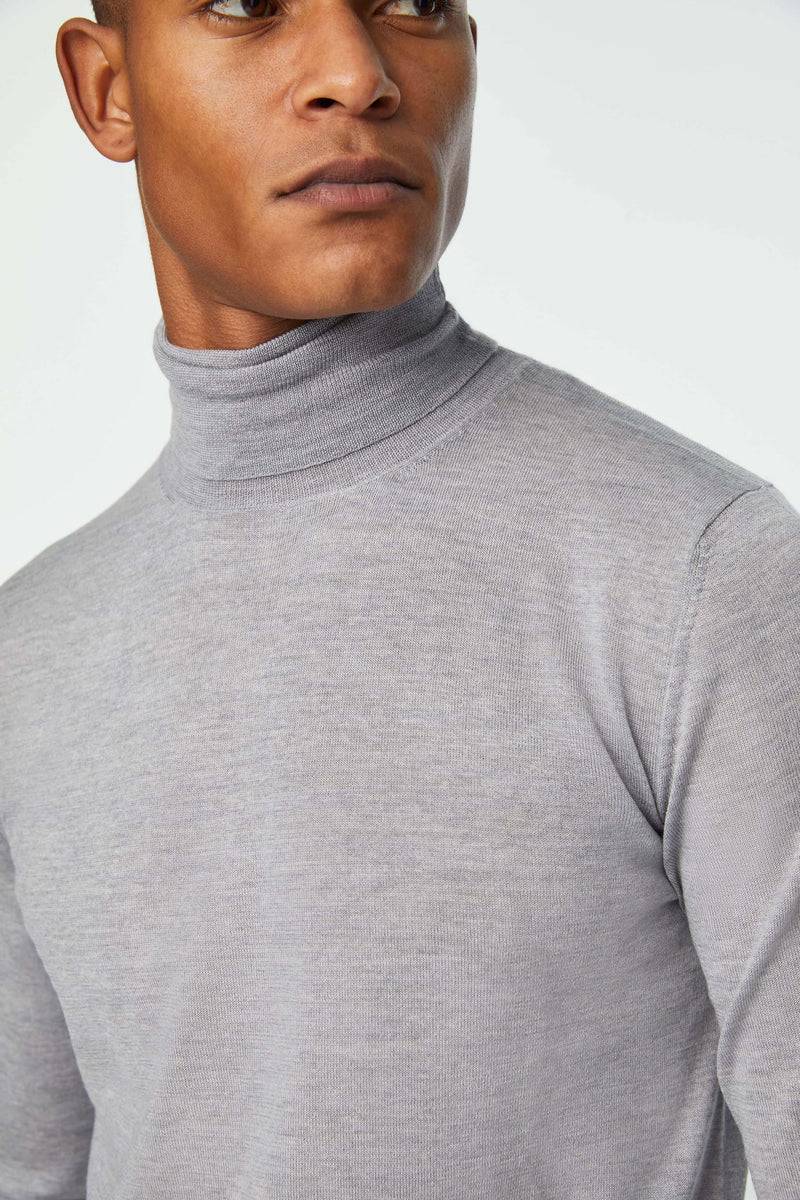 Lubiam Maglia Dolcevita Grigio Ghiaccio Maglia Dolcevita Grigio Ghiaccio