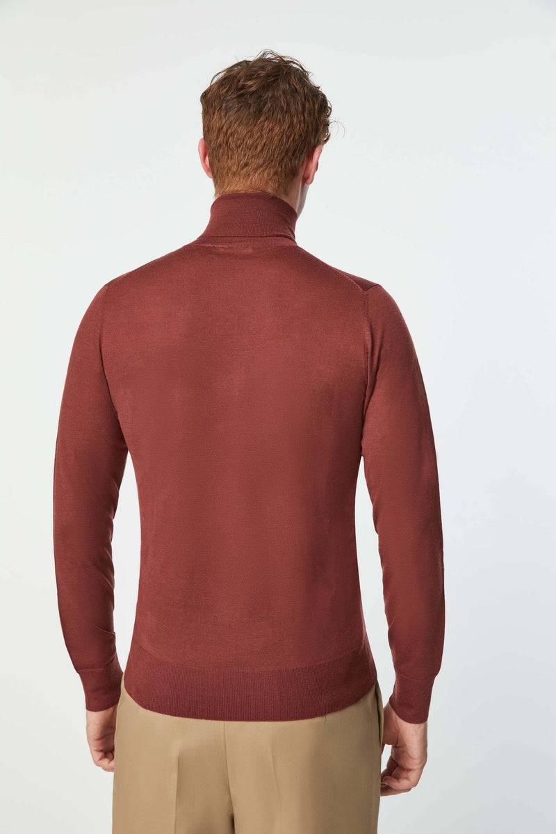 Lubiam Maglia Dolcevita Leggera Bordeaux Maglia Dolcevita Leggera Bordeaux