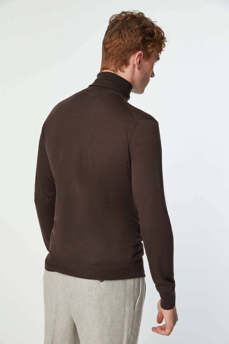 Lubiam Maglia Dolcevita Leggera Marrone Maglia Dolcevita Leggera Marrone