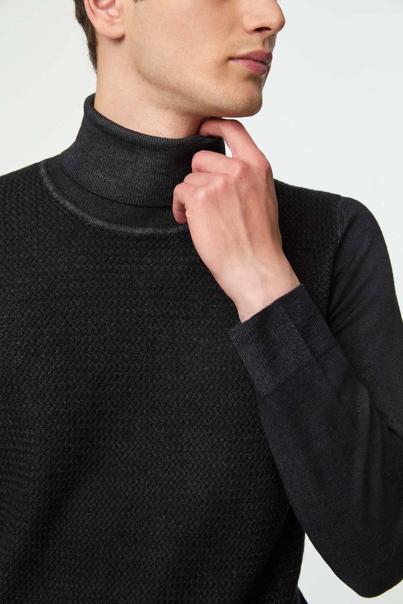 Lubiam Maglia Dolcevita Tinto Capo Nero Maglia Dolcevita Tinto Capo Nero