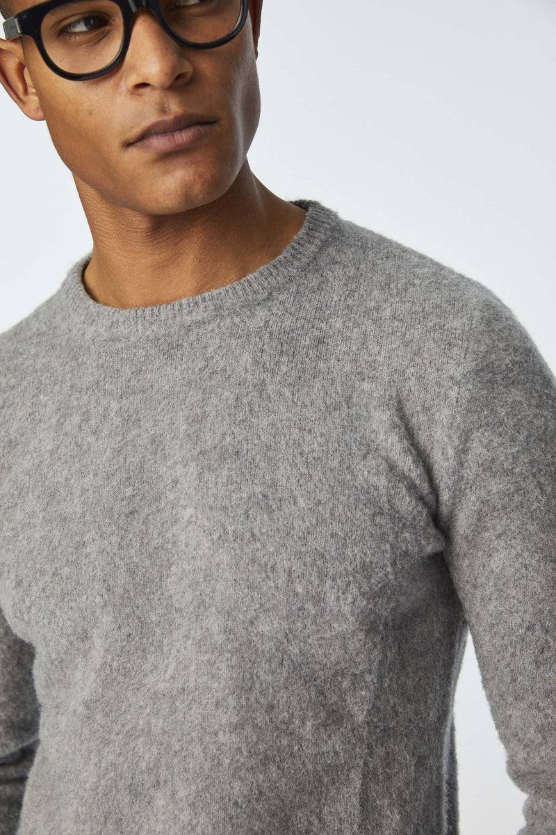 Lubiam Maglia Girocollo Leggera Grigia Melange Maglia Girocollo Leggera Grigia Melange