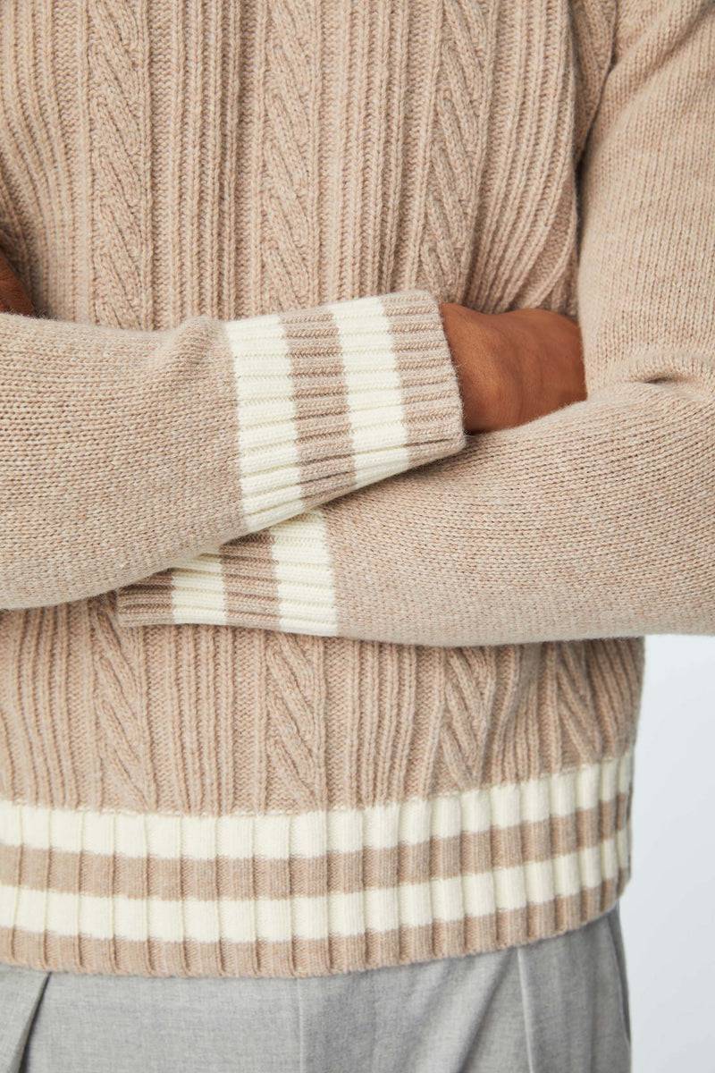 Lubiam Maglia Girocollo Tinto Capo Beige Maglia Girocollo Tinto Capo Beige