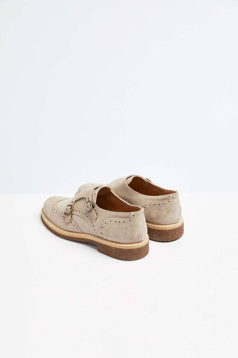 Lubiam Monkstrap In Pelle Beige Monkstrap In Pelle Beige