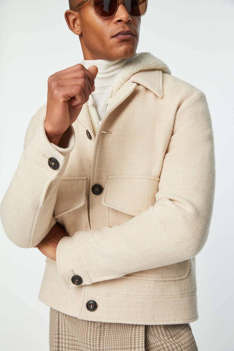 Lubiam Overjacket Bianco Avorio Overjacket Bianco Avorio