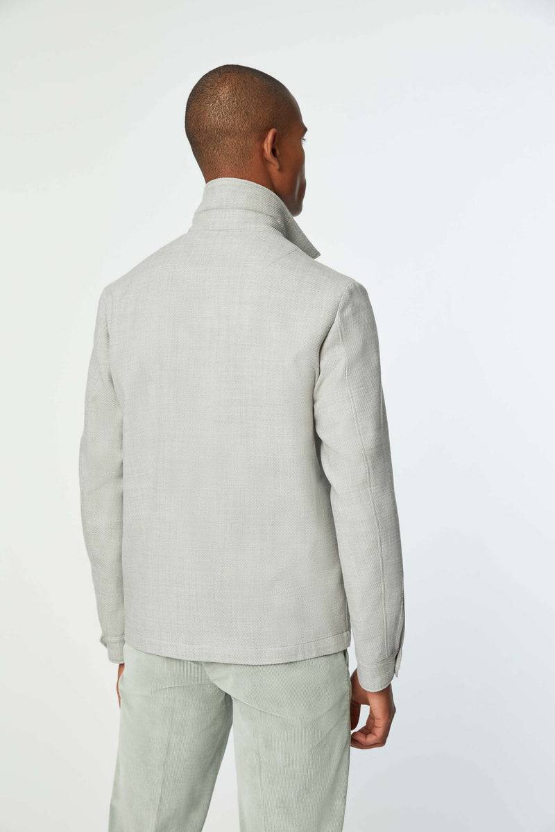 Lubiam Overshirt Non Trattata Verde Chiaro Overshirt Non Trattata Verde Chiaro