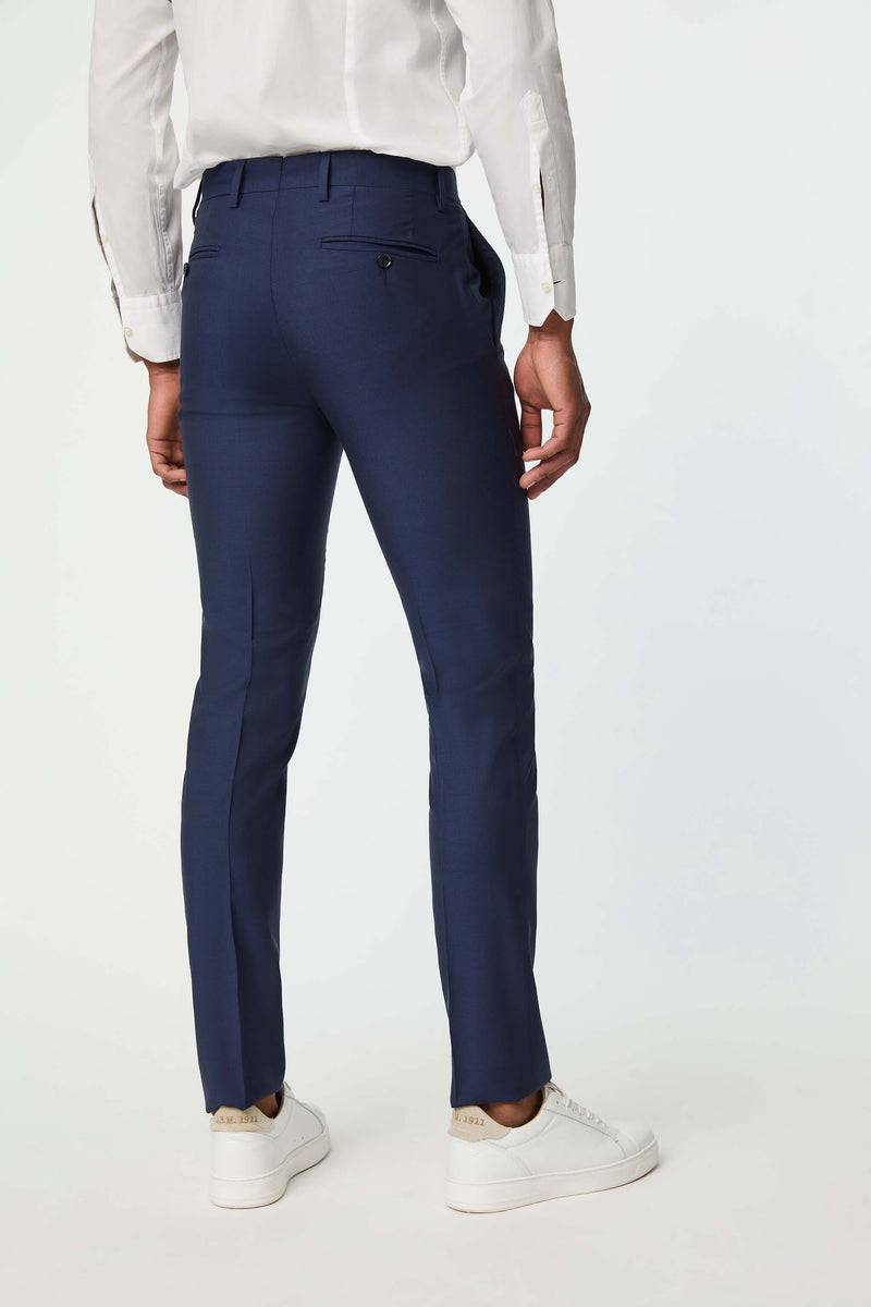 Lubiam Pantalone Duetto MAI TAI In Lana Blu Elettrico Pantalone Duetto MAI TAI In Lana Blu Elettrico