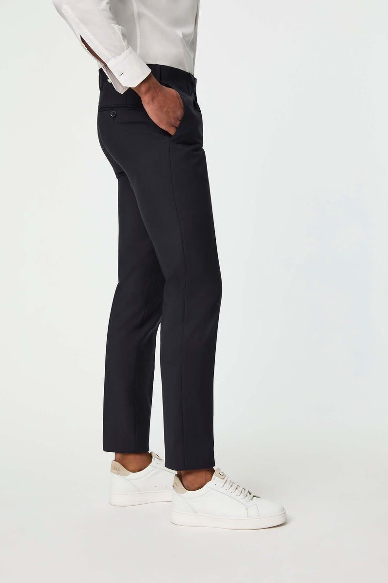 Lubiam Pantalone Duetto MAI TAI In Lana Blu Scuro Pantalone Duetto MAI TAI In Lana Blu Scuro