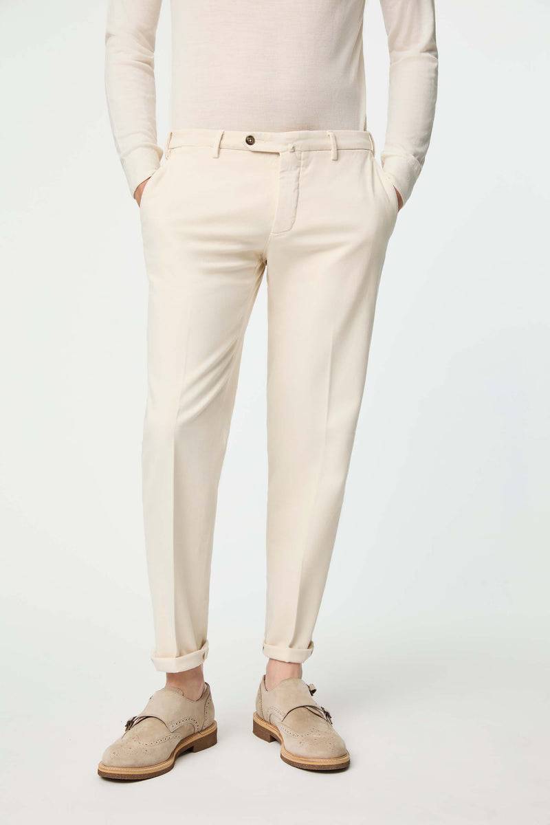 Lubiam Pantalone ELTON tinto capo bianco avorio Pantalone ELTON tinto capo bianco avorio