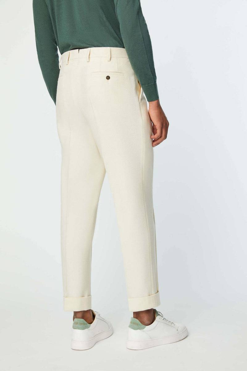 Lubiam Pantalone MILES Bianco Avorio Pantalone MILES Bianco Avorio