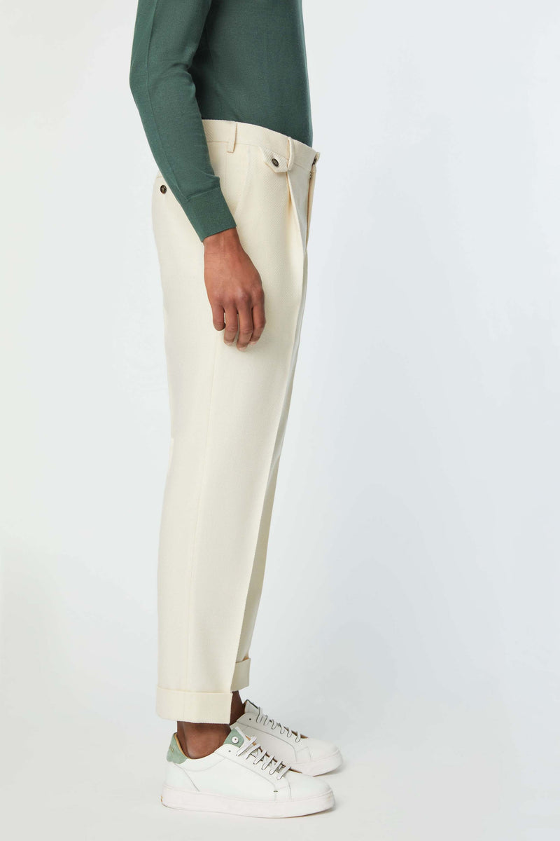 Lubiam Pantalone MILES Bianco Avorio Pantalone MILES Bianco Avorio