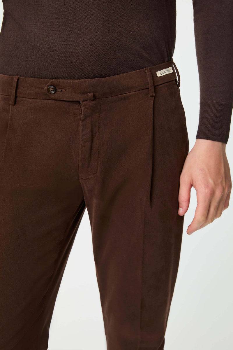 Lubiam Pantalone MUDDY Tinto Capo Marrone Pantalone MUDDY Tinto Capo Marrone