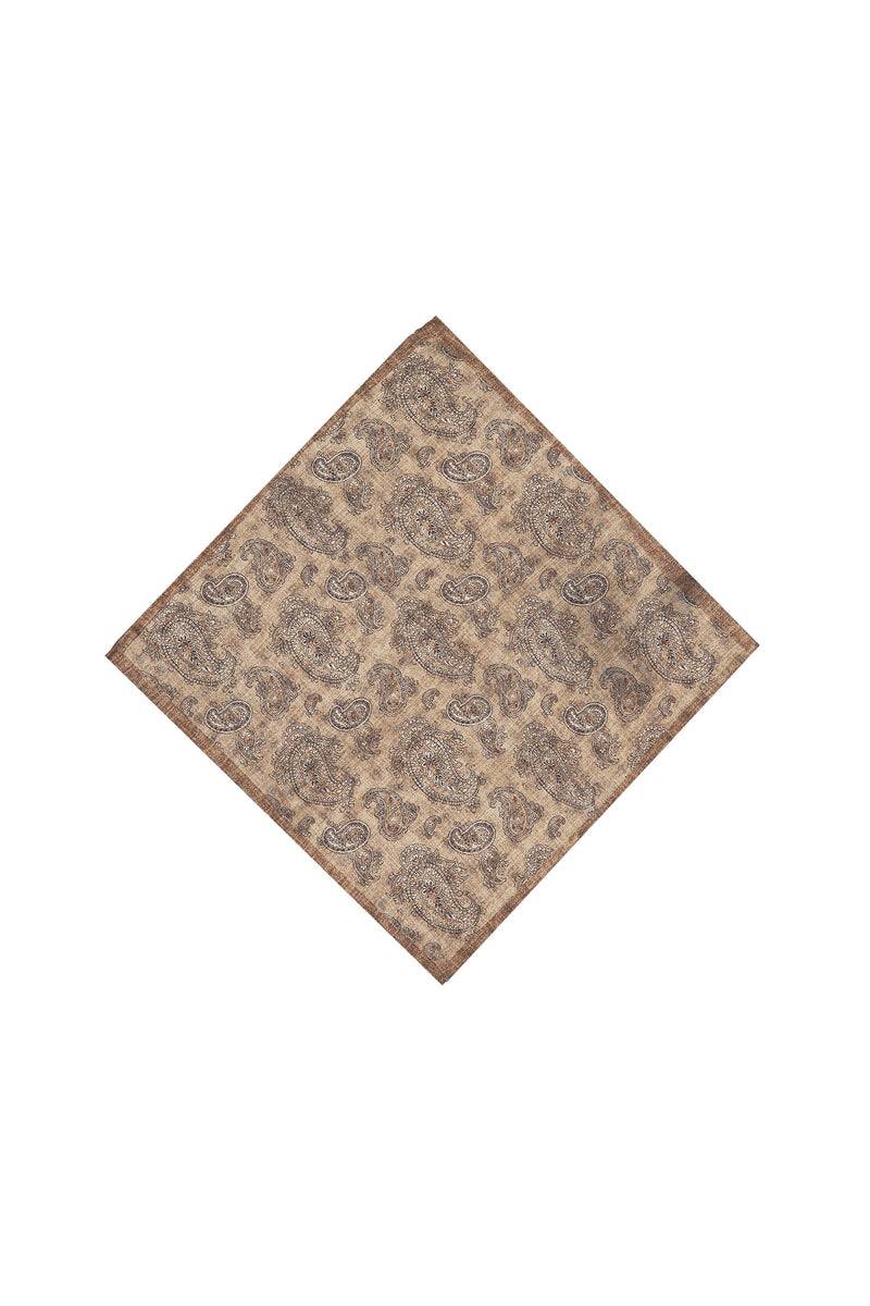 Lubiam Pochette In Seta Fantasia Cashmere Beige Pochette In Seta Fantasia Cashmere Beige