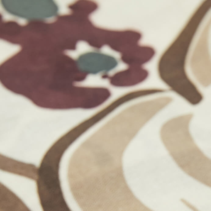 Lubiam Sciarpa In Lana Stampa Floreale Sciarpa In Lana Stampa Floreale