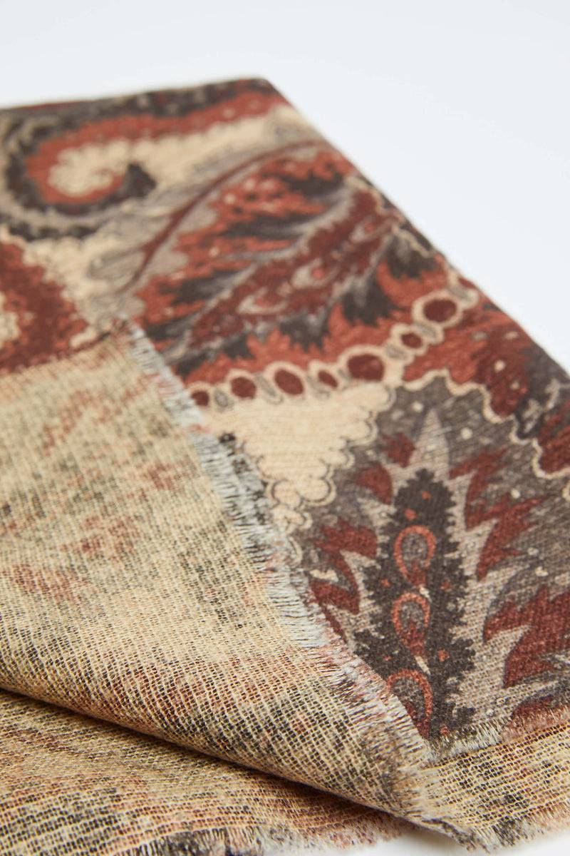 Lubiam Sciarpa In Lana Stampa Floreale Sciarpa In Lana Stampa Floreale