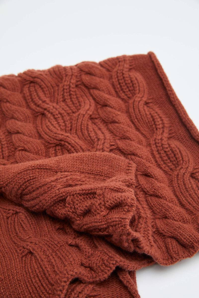 Lubiam Sciarpa In Maglia Lavorata Bordeaux Sciarpa In Maglia Lavorata Bordeaux